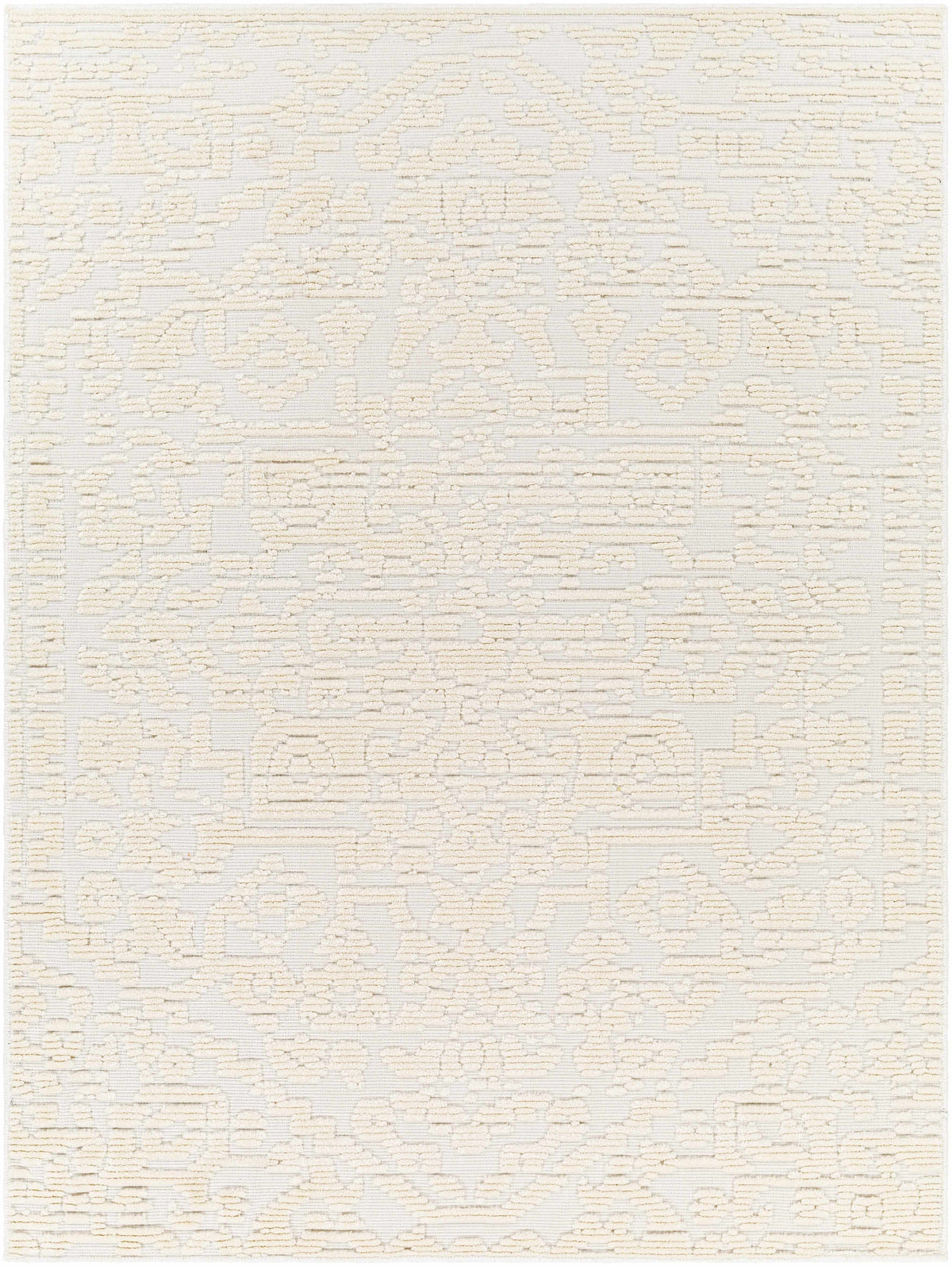 Beren Cream Washable Area Rug - Clearance