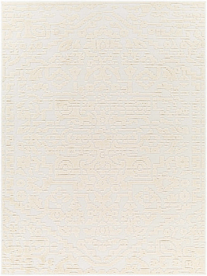 Beren Cream Washable Area Rug - Clearance
