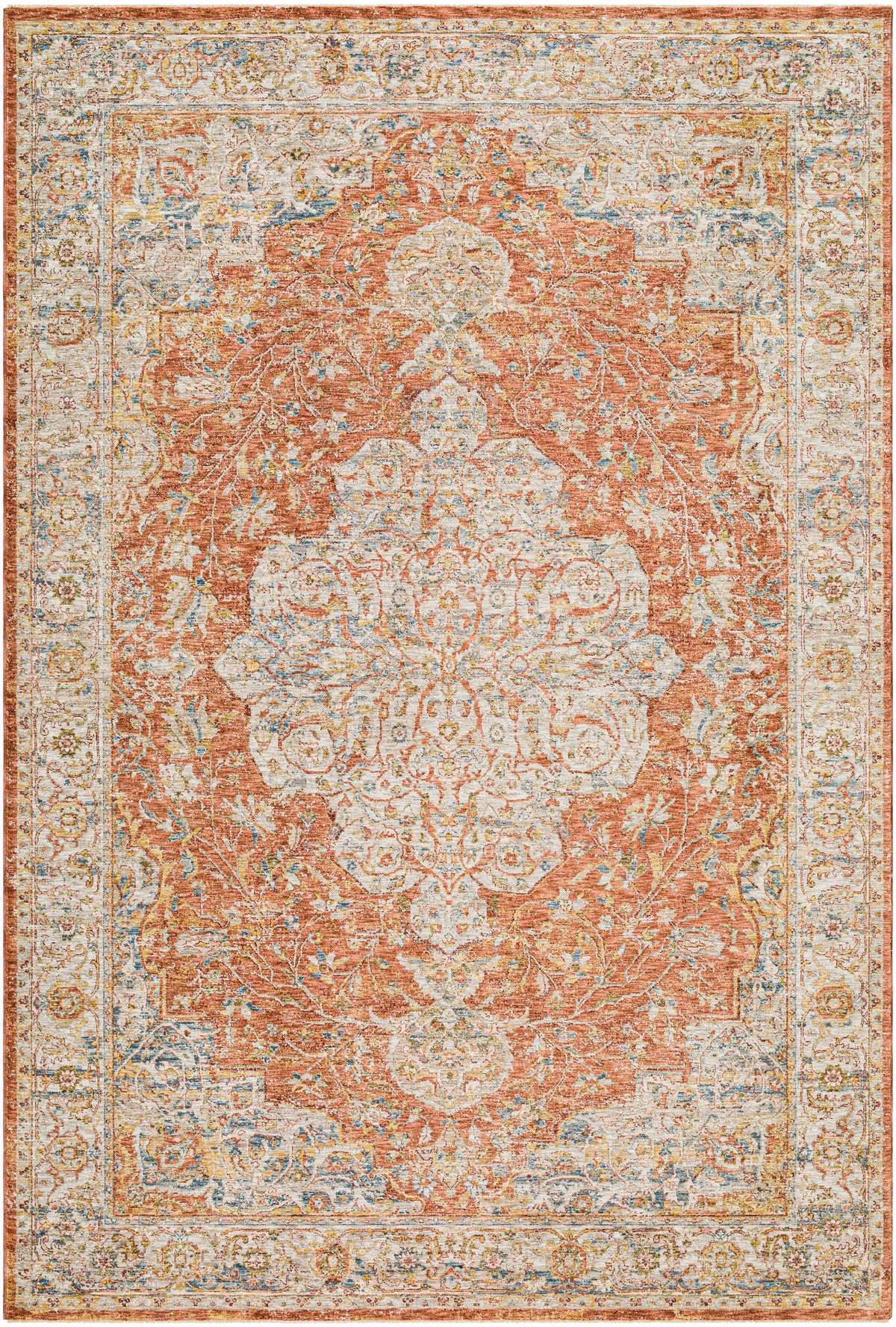 Aman Rust Area Rug - Clearance