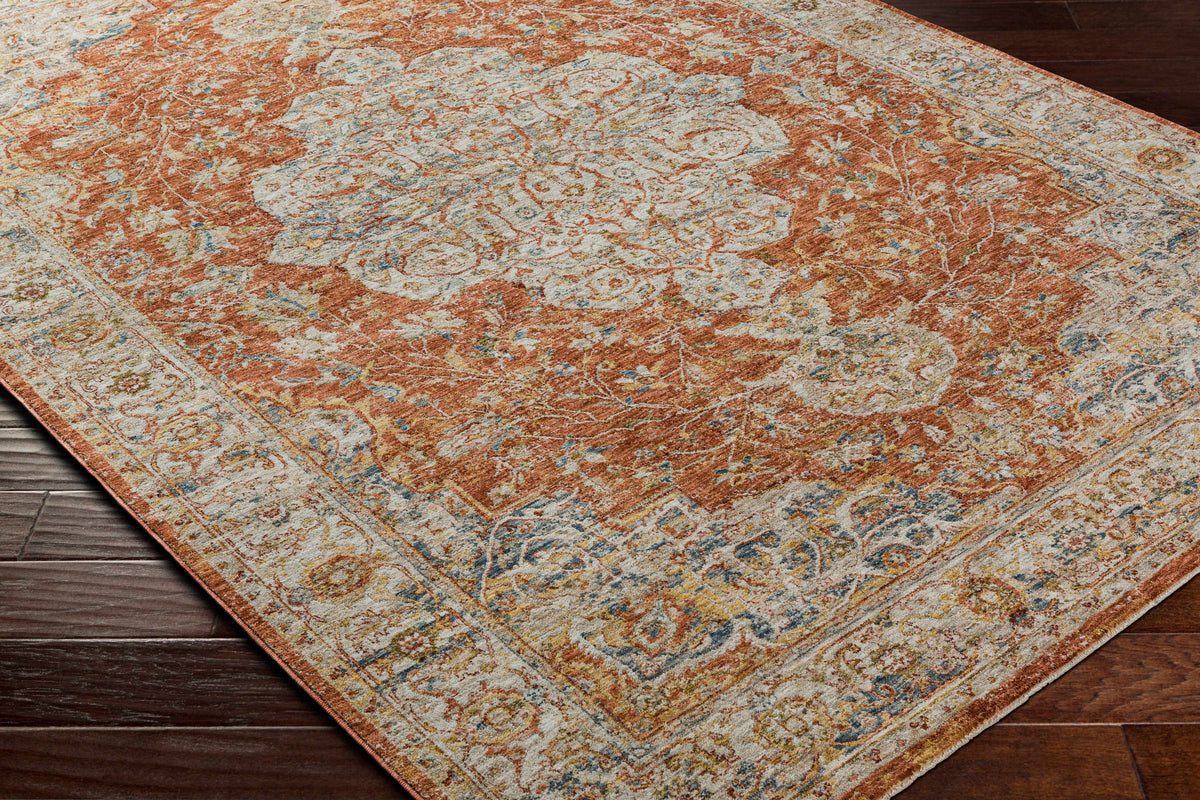 Aman Rust Area Rug - Clearance