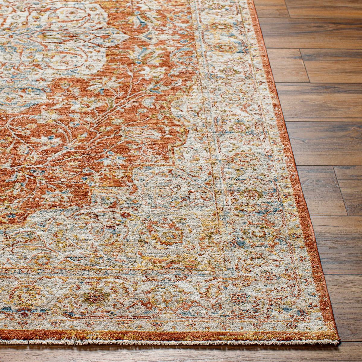 Aman Rust Area Rug - Clearance