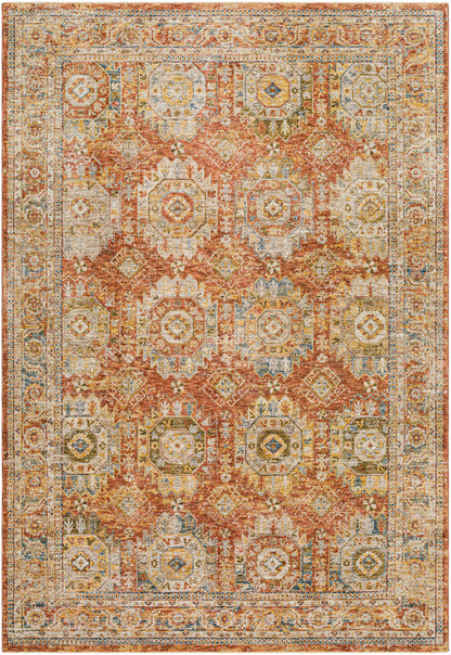 Crescentia Rust Area Rug - Clearance