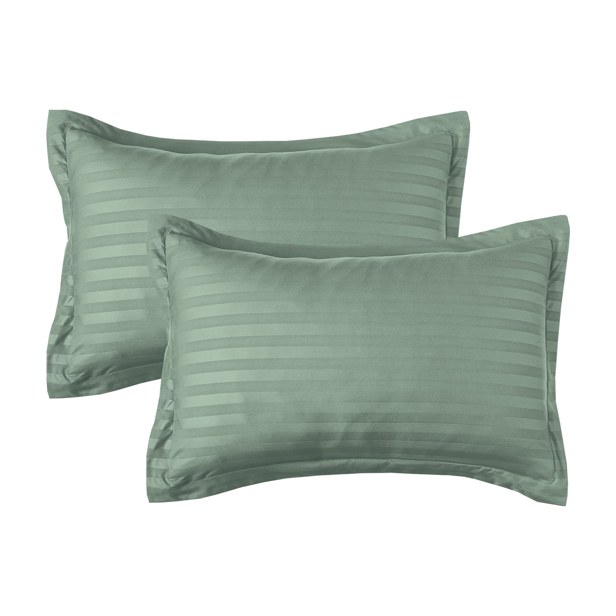 Elegant Comfort 8-Piece Dobby Stripe Comforter Set - Includes 4-Piece Sheet Set with Double Sided Storage Pockets