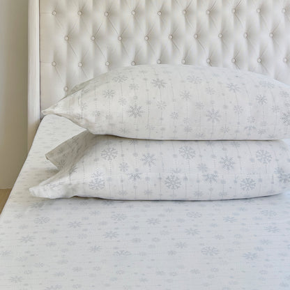 Elegant Comfort 4-Piece Holiday Cotton Flannel Sheet Set - 100% Turkish Cotton