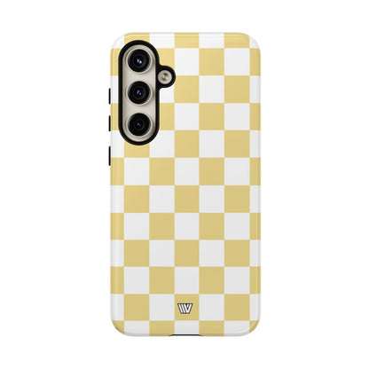 BANANA YELLOW CHECKERBOARD | Tough Phone Case