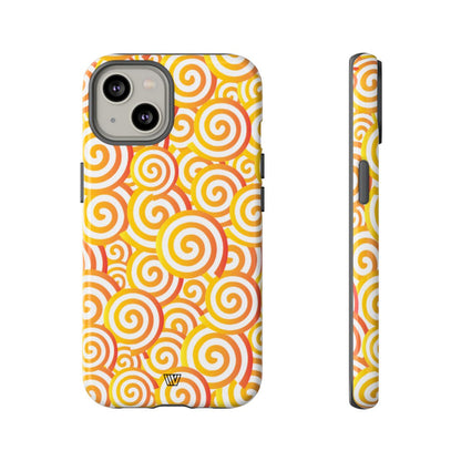ABSTRACT SPIRAL ORANGE | Tough Phone Case