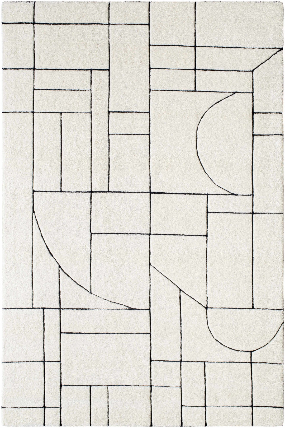 Fusao Rose Cream Area Rug