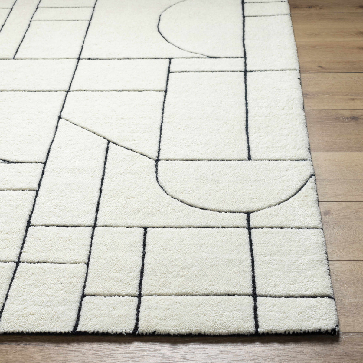 Fusao Rose Cream Area Rug