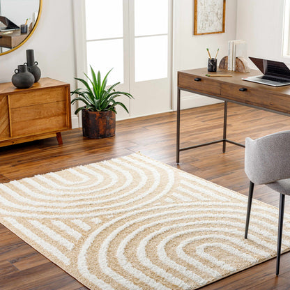 Arnel Beige Area Rug - Clearance