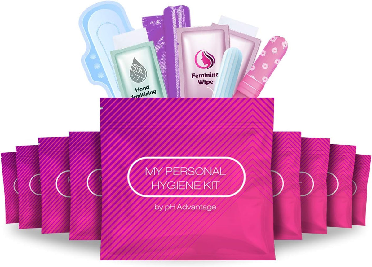 Feminine Hygiene Kit 10 Pack (Pink)