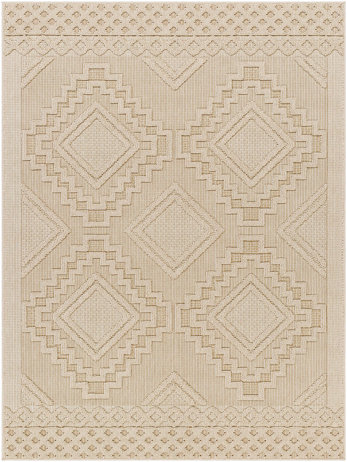 Arwid Bone Outdoor Area Rug - Clearance