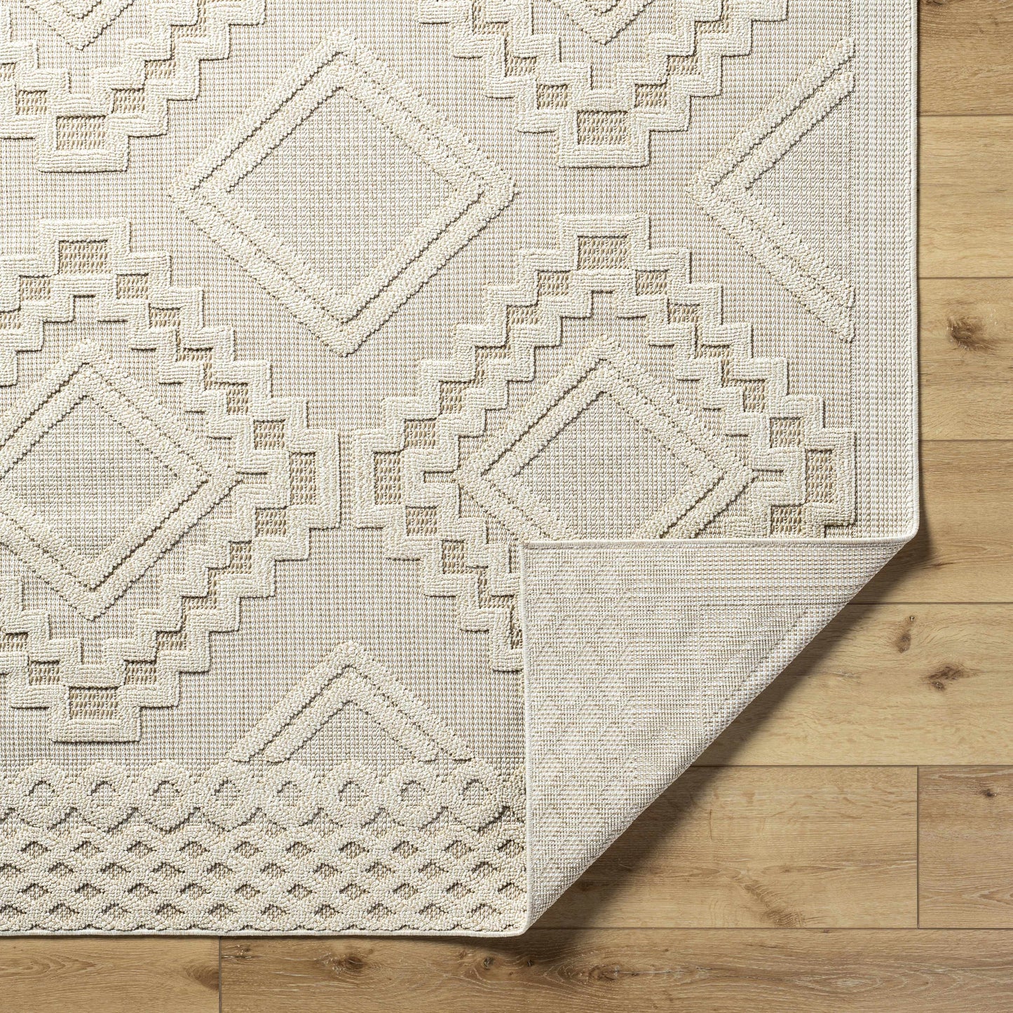 Arwid Bone Outdoor Area Rug - Clearance