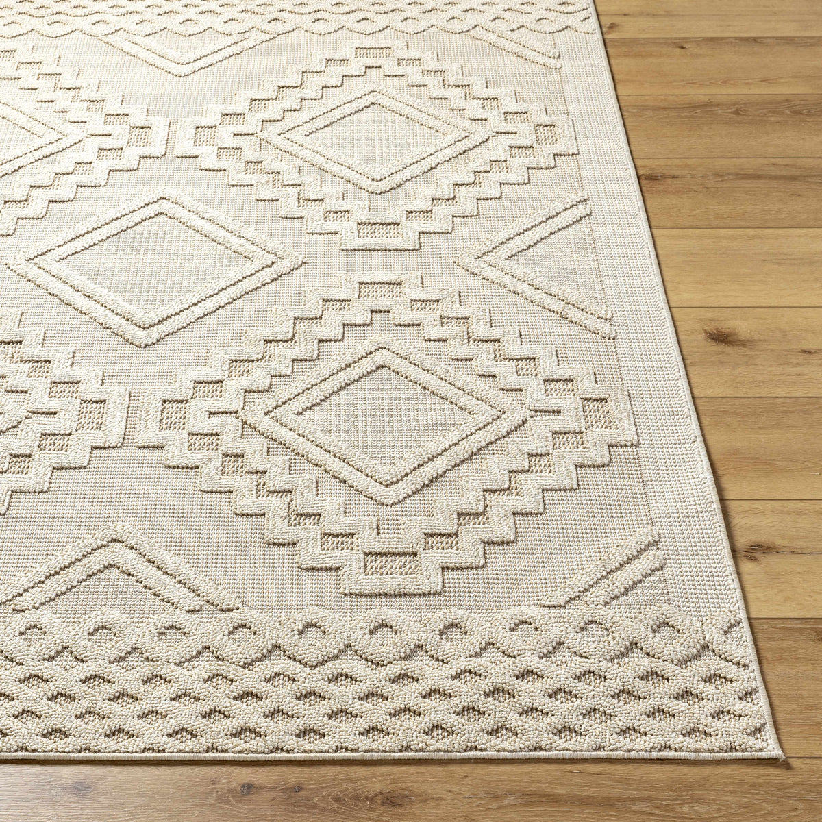 Arwid Bone Outdoor Area Rug - Clearance