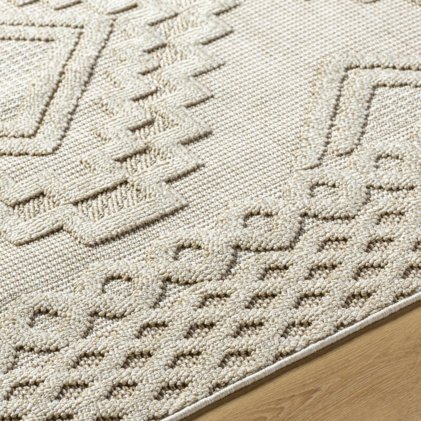 Arwid Bone Outdoor Area Rug - Clearance