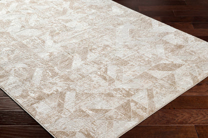 Gonca Gray Geometric Area Rug - Clearance