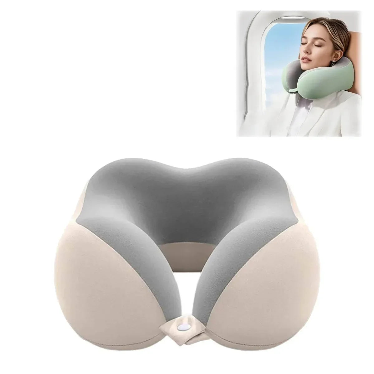 Ergonomic Double Peak U Neck Pillow