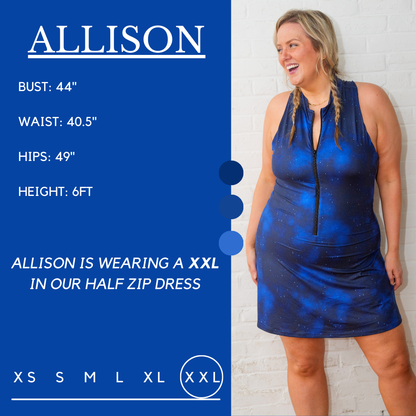 Constantly Varied Gear Half Zip Dress - Stellar