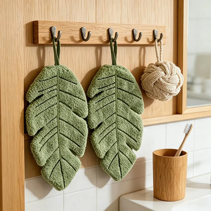 Decorative Leaf Hand Towel