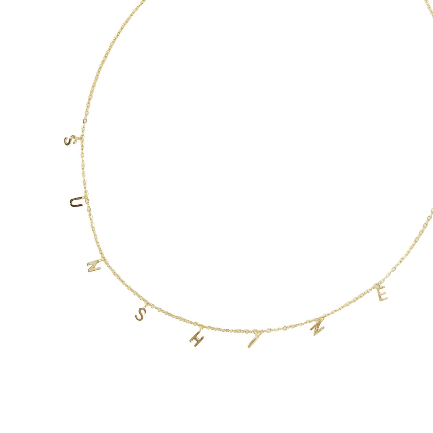 Gold Over Sterling Silver Pearl Sunshine Necklace with 18" Chain