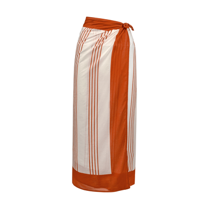 Cherry Pinstripe Sarong