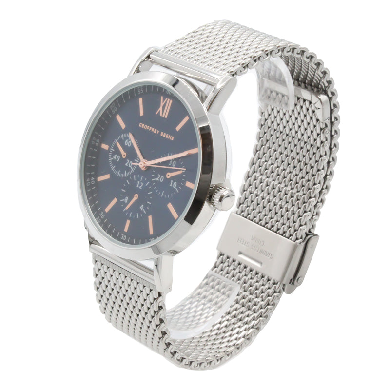 Geoffrey Beene Silver Men's Watch GB8048SLBL