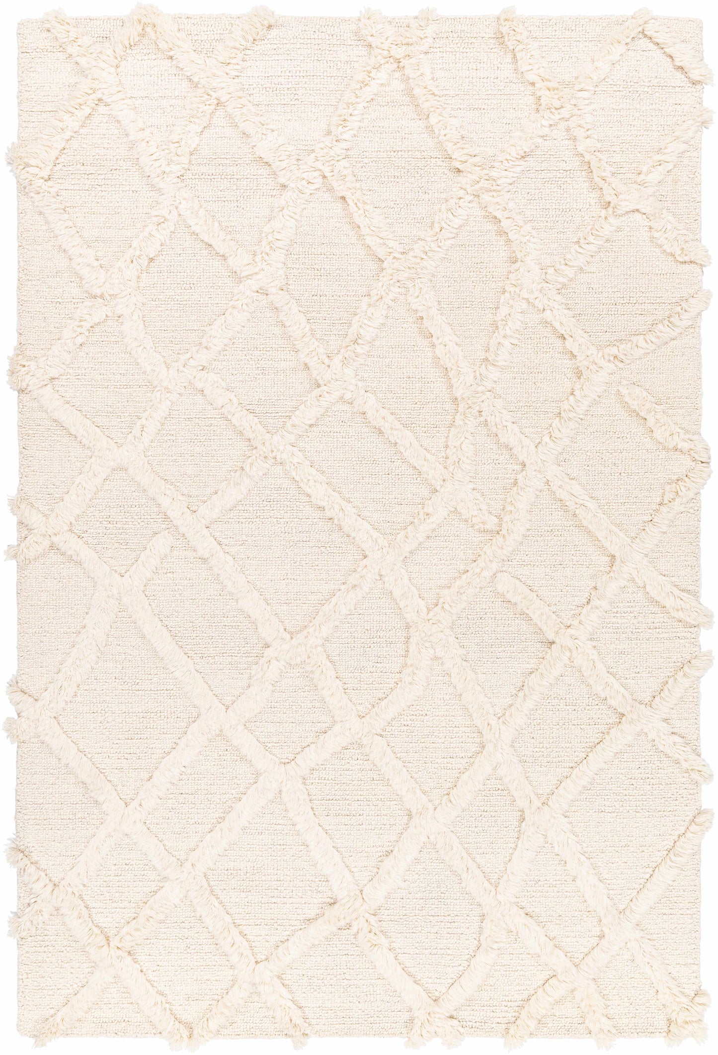 Adica Cream Wool Area Rug - Clearance