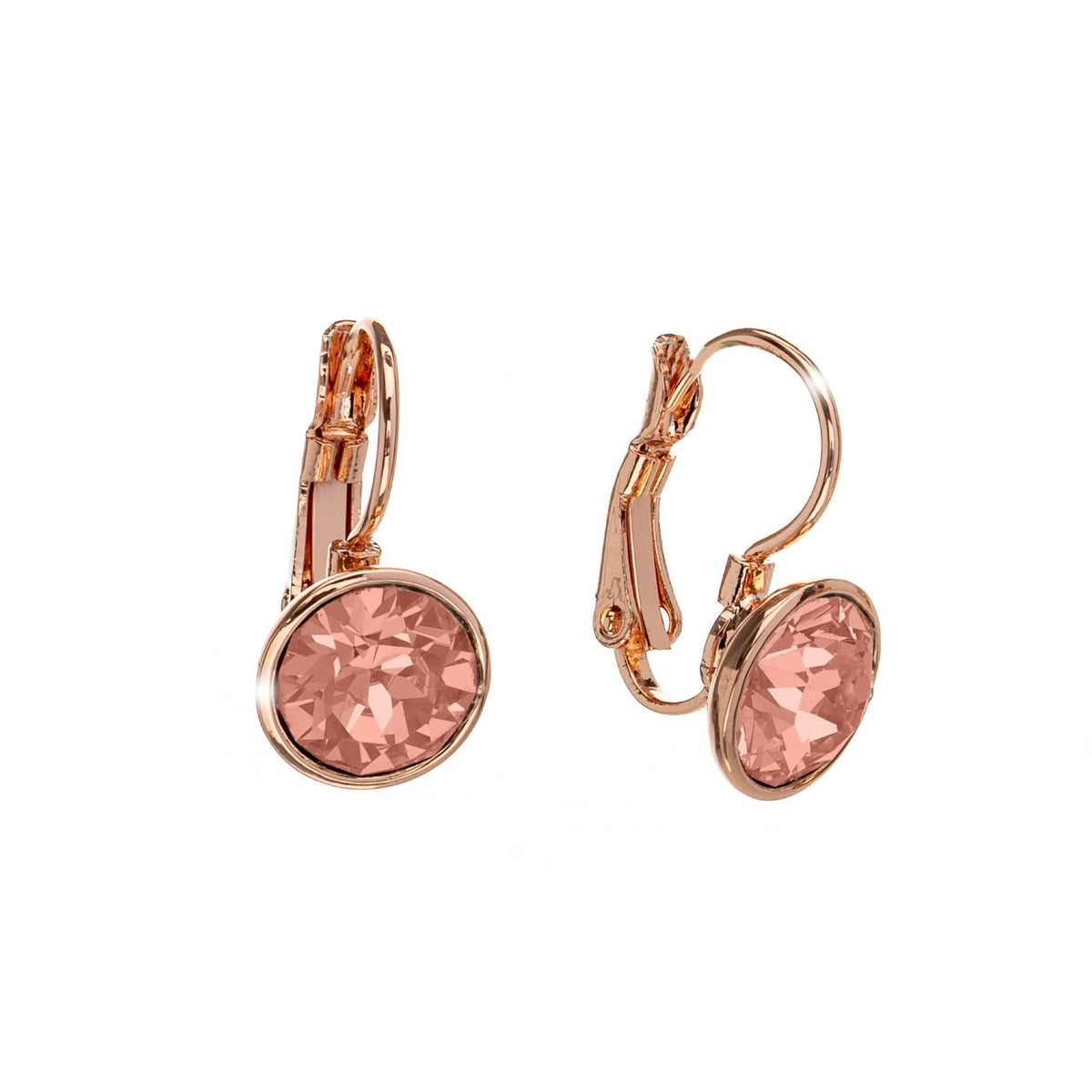Classic Leverback Earrings with Sparkling Swarovski Crystals