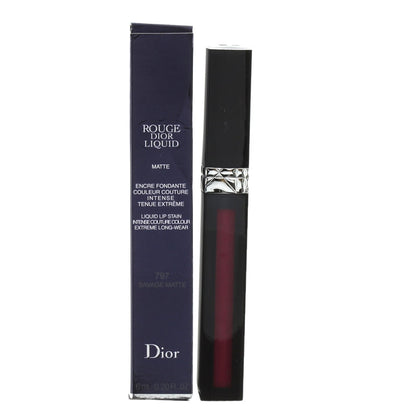 Dior Rouge Matte Liquid Lipstick Stain 797 Savage Matte