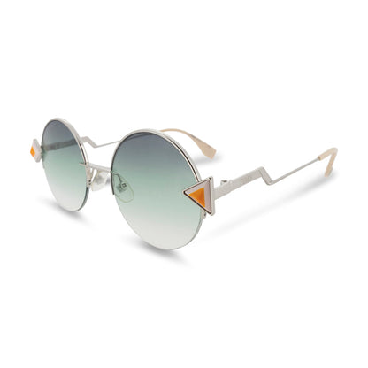 Fendi Silver Green Gradient Round Sunglasses FF0243S *EX DISPLAY*