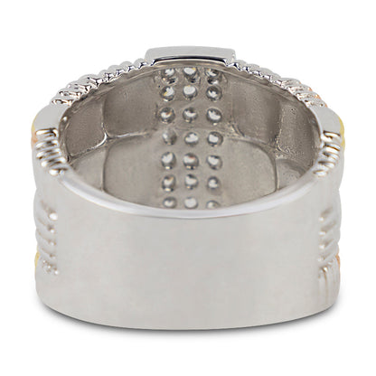 Olivia Tritone Weave Band Ring 20-6780 - Size 7