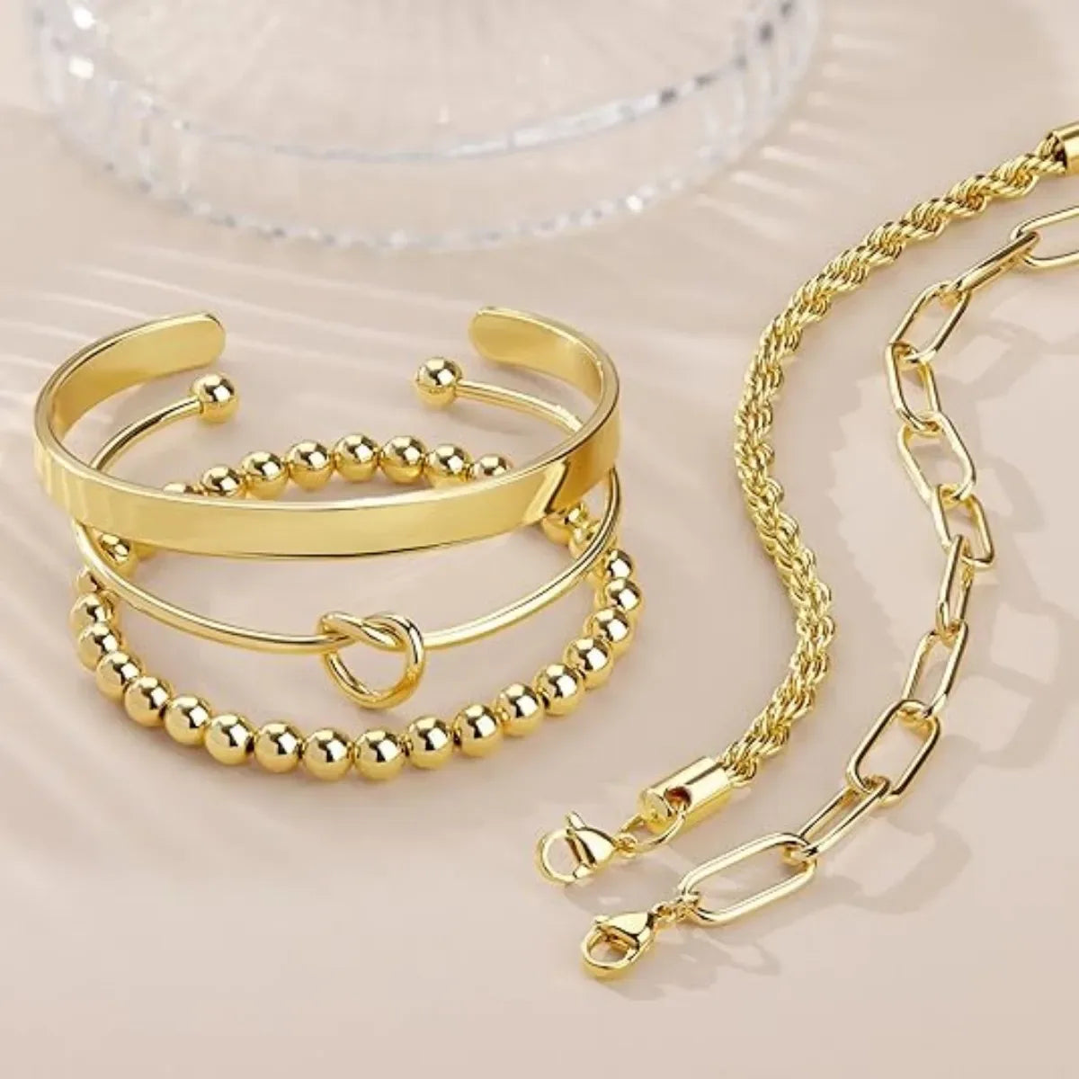 Trendy Layered Bracelet Set for Women
