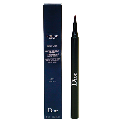 Dior Rouge Ink Red Felt Lip Liner Pen 851 Shock
