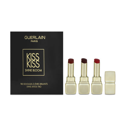 Guerlain KissKiss Shine Bloom Lipstick Trio Gift Set 3 x 3,2g