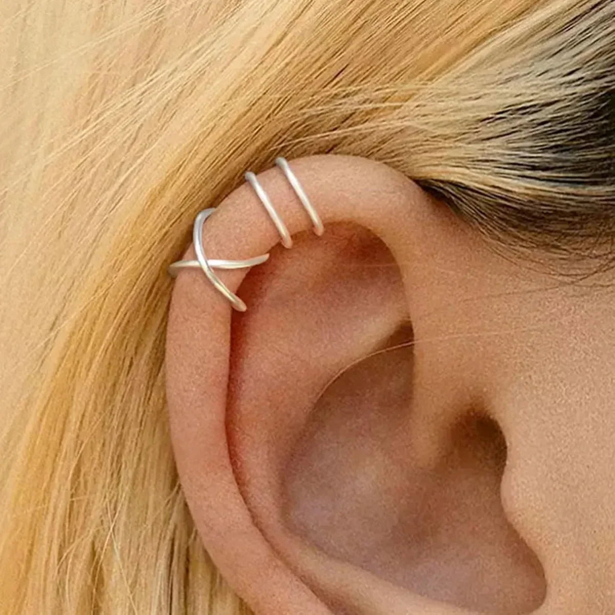 Crisscross Wrap Ear Cuff for Non-Pierced Ears