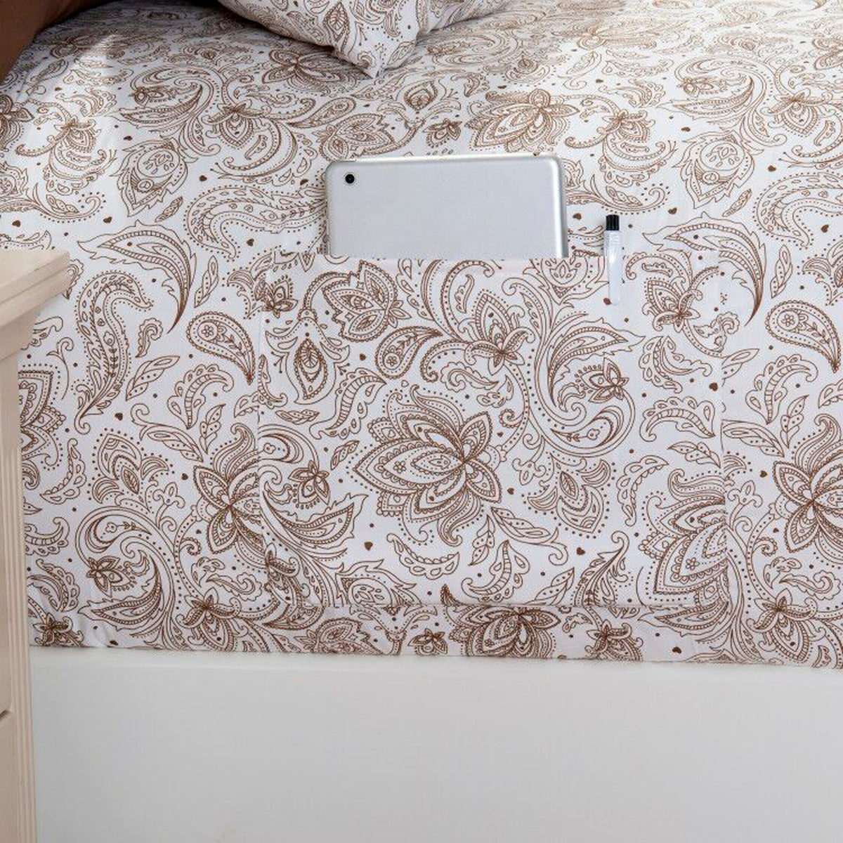 Elegant Comfort 6-Piece Paisley Printed Pattern - Soft as a Hotel Premium Quality Sheet Set