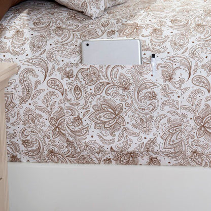 Elegant Comfort 6-Piece Paisley Printed Pattern - Soft as a Hotel Premium Quality Sheet Set