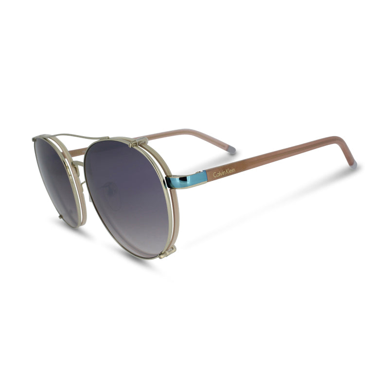 Calvin Klein Round Nude & Blue Sunglasses CK1240SK 625 *EX DISPLAY*