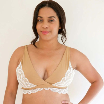 Coco Lacy Crossover Sleep Bra