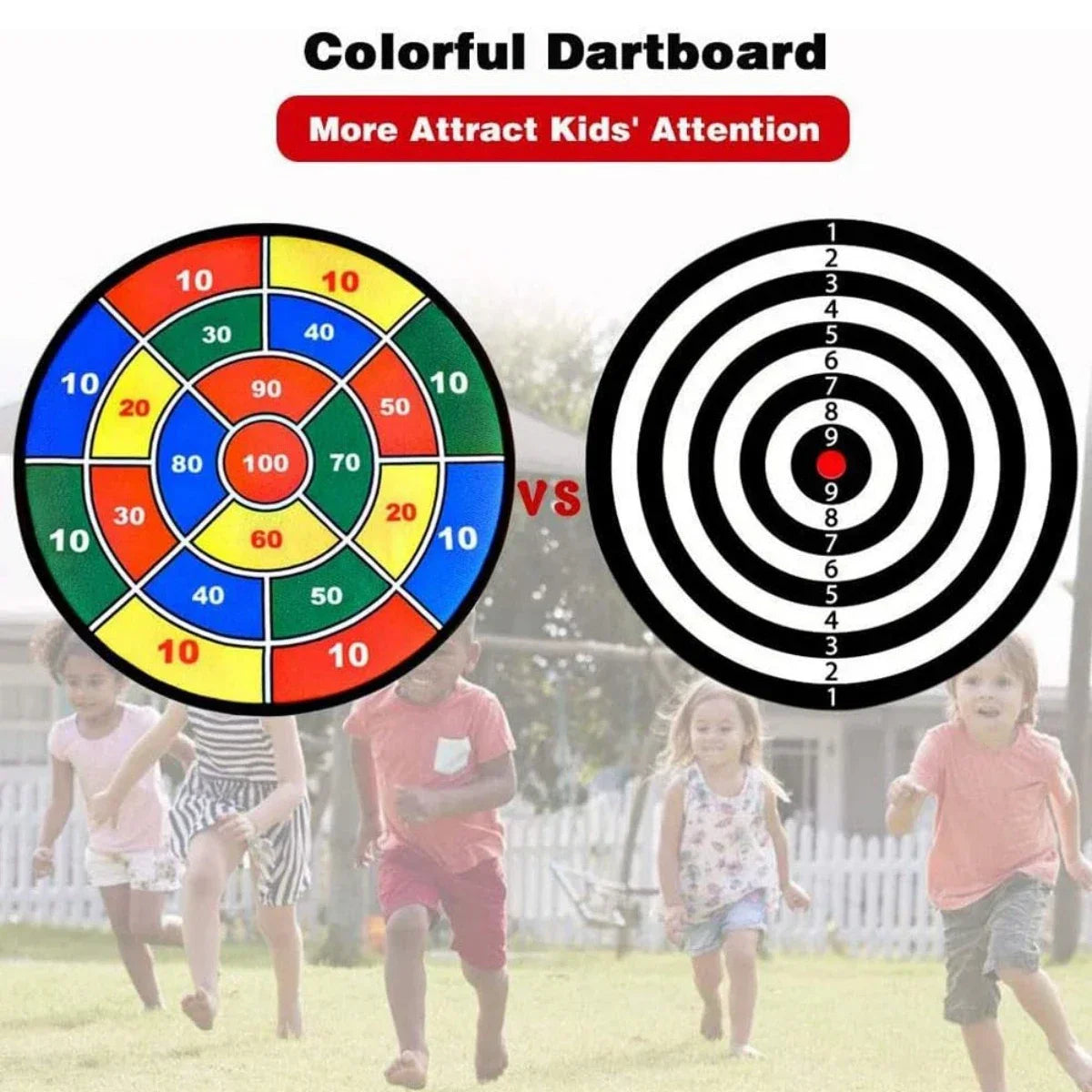 Foldable Fabric Dart Board with Sticky Balls
