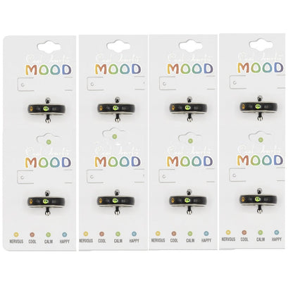 Cool Jewels Peace Sign Colour Changing Mood Ring Job Lot (104 Rings)