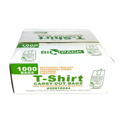 Eco-Friendly Oxo-Biodegradable T-Shirt Carry Bag