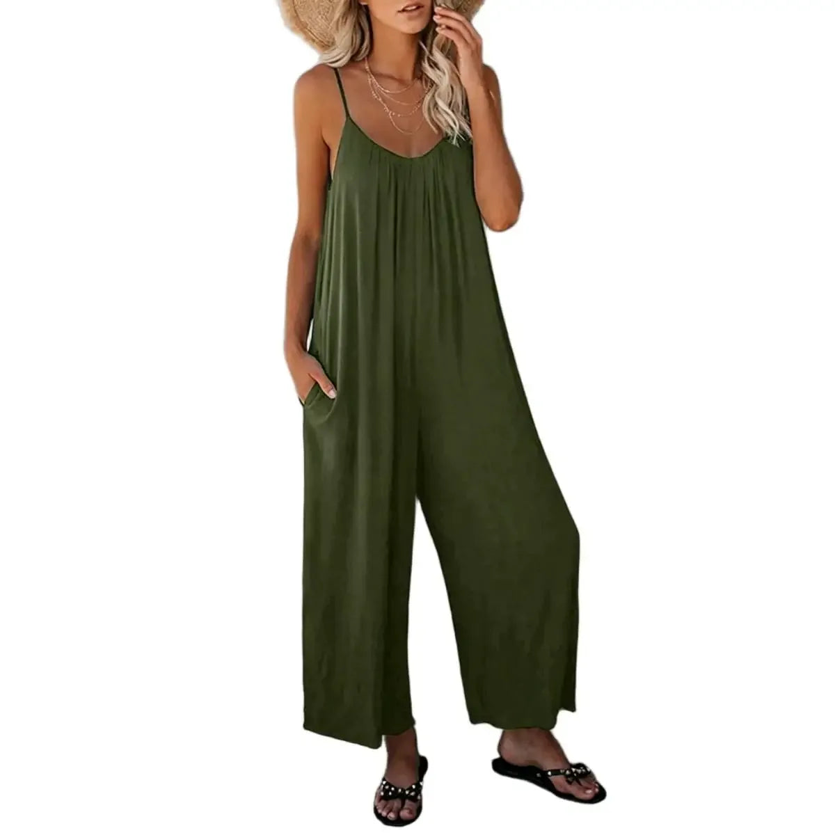 Casual Sleeveless Jumpsuit