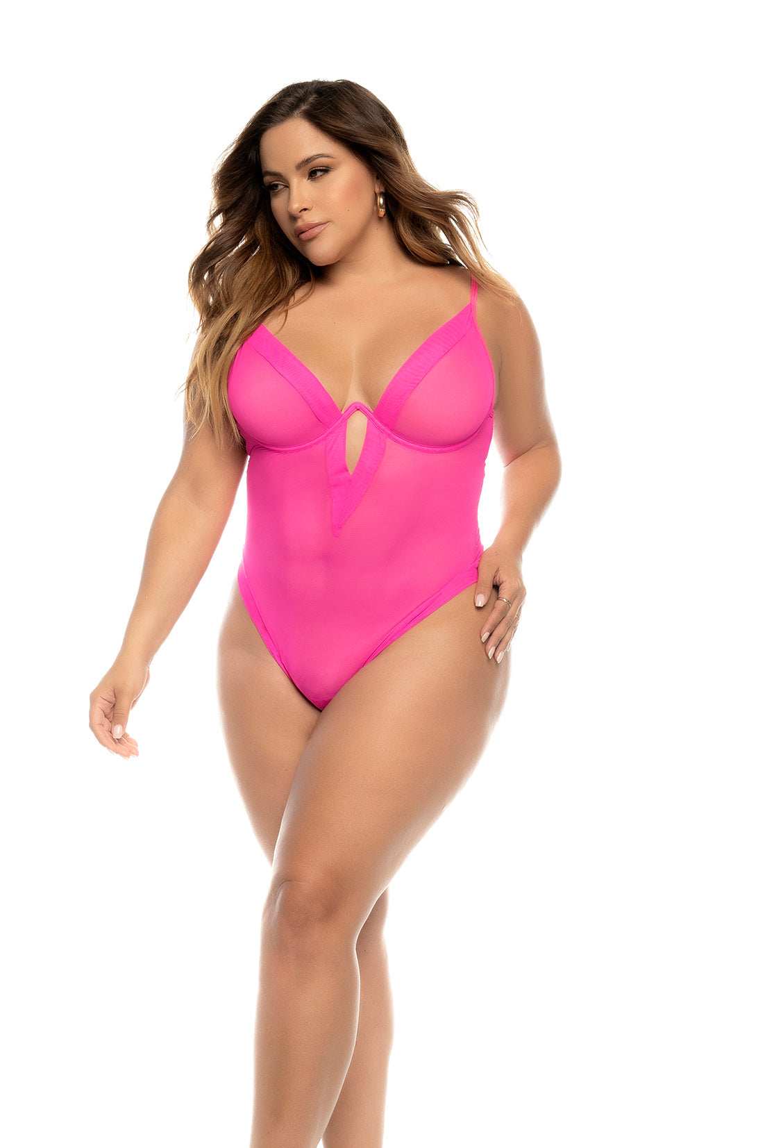 Mapale 8832X Women's Teddy Hot Pink