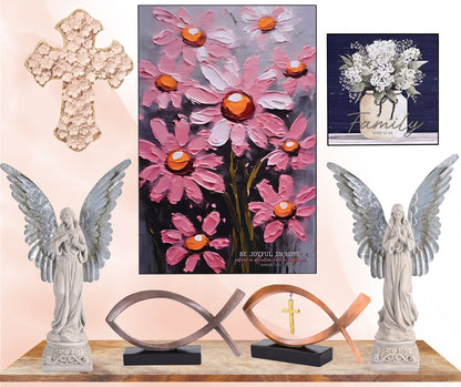 Angel Figurine Praying Detachable Wings