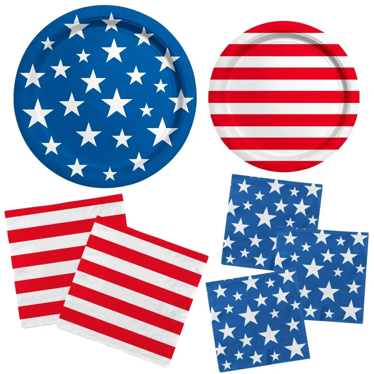 American Flag Disposable Table Decor Kit