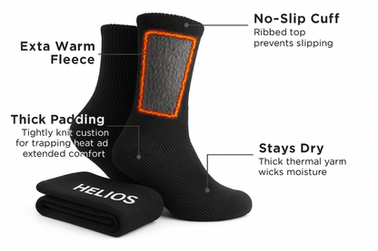 HELIOS ALL DAY Thermal Retaining Socks - 2 PAIR