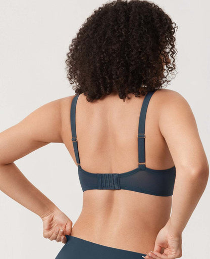 Cosnufy Sheer Mesh Balconette Bra