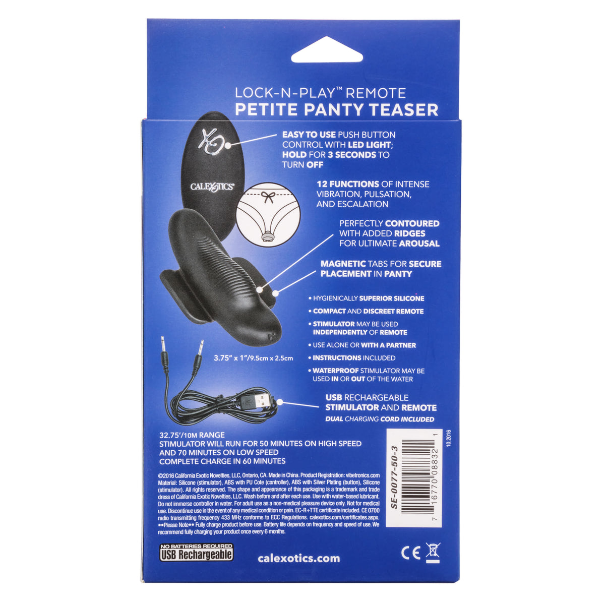 CalExotics Lock-N-Play Remote Petite Panty Teaser