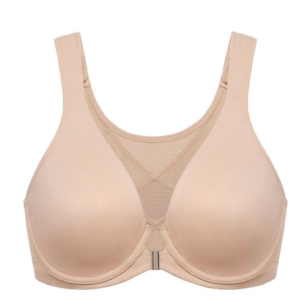 Front Closure Posture Support Underwire Plunge Bra