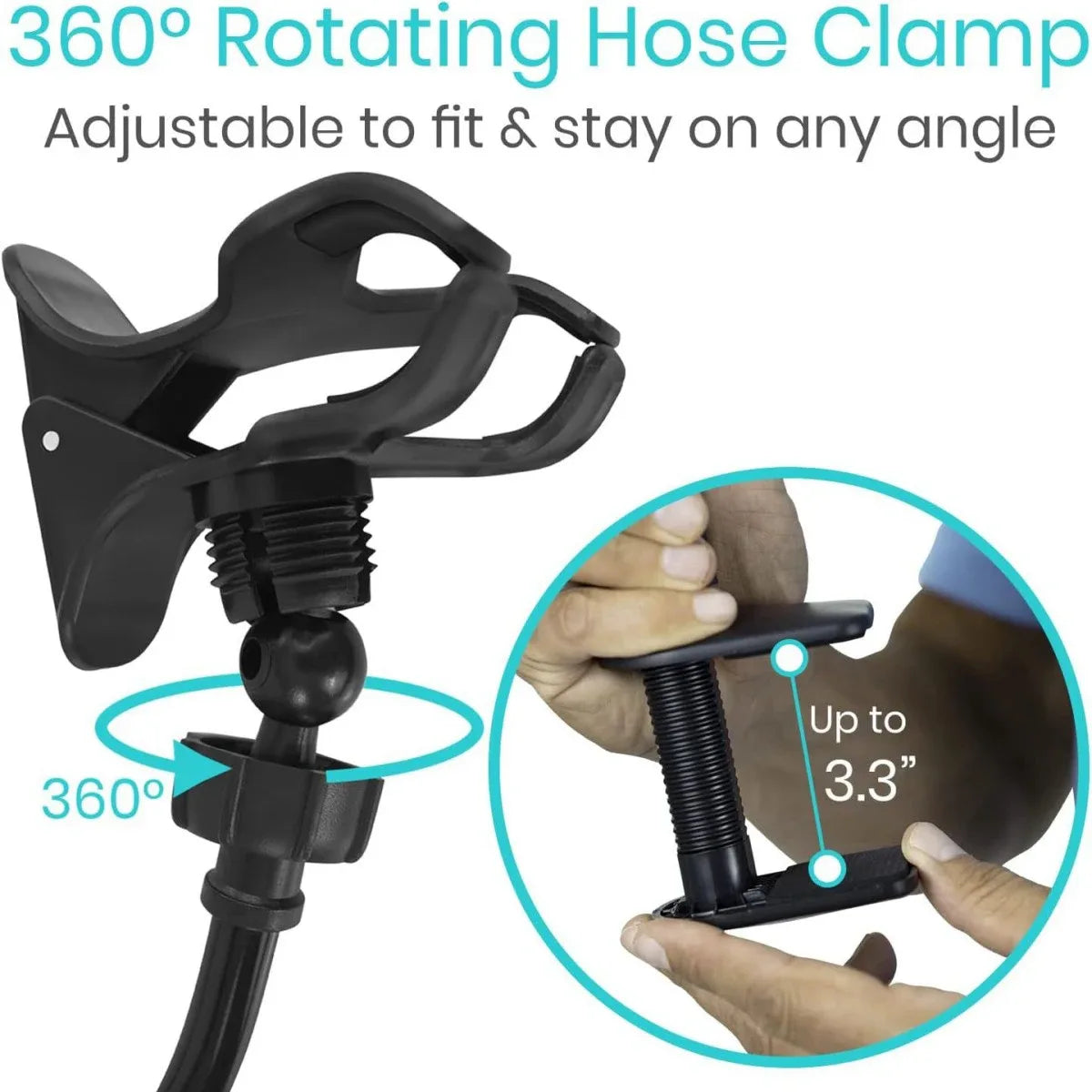 Adjustable CPAP Tube Hanger